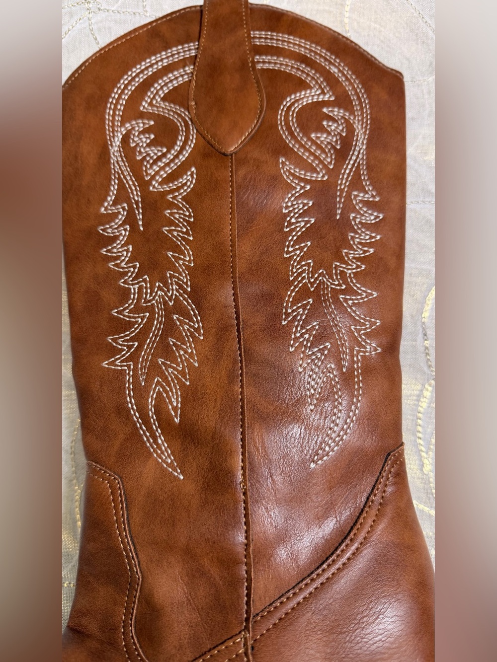 Brown Western Cowboy Boots – Size 36 – Embroidered - Picture 5 of 11